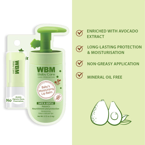 Baby Moisturizing Lip Balm | WBM BABY CARE